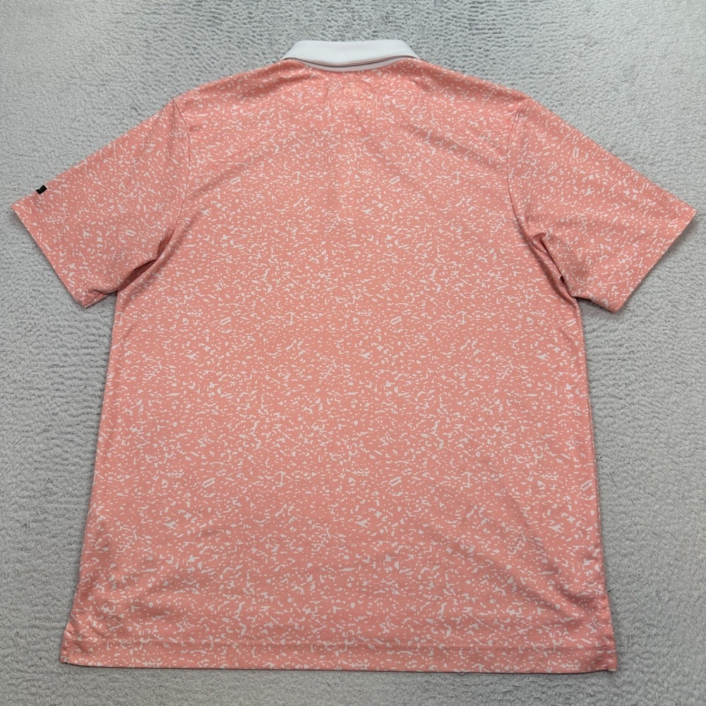 Bad Birdie Men's Golf Polo Shirt Size Large Peach - Picture 8 of 9